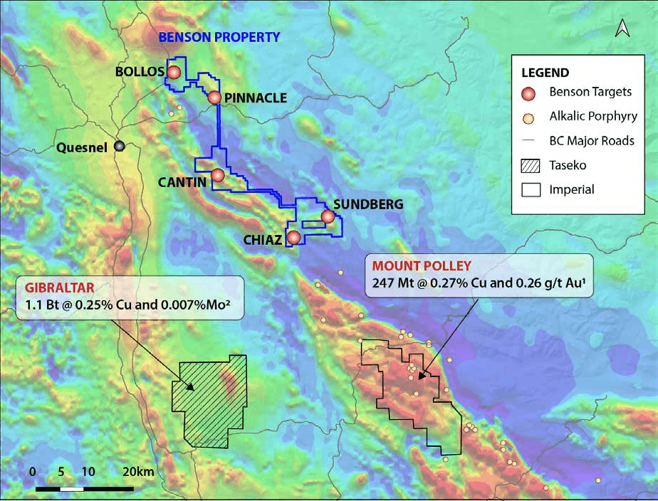 Benson · 15 km east of Quesnel, central B.C.
